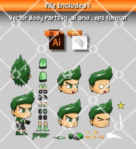 Rick - Boy 2D Game Character Sprite Screenshot 2