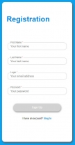 Angular - Login Forms Module - Blue Design Screenshot 4