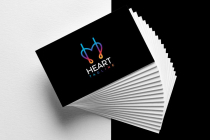 Letter H Heart Logo Screenshot 4