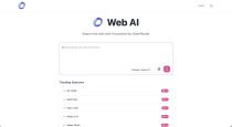 WebAI - AI-Powered Search Engine PHP Script Screenshot 1