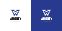 W Letter Whonex Logo Template Screenshot 2