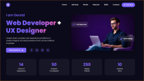 Taylor - Personal Portfolio HTML Template Screenshot 2