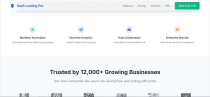 SaaSPro – Clean SaaS Landing Page Template Screenshot 3